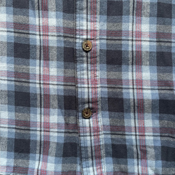 Duluth Trading Co Blue and Gray Casual Button Down Shirt - Picture 5 of 6